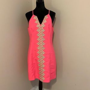 Pink and gold lilly pulitzer dress